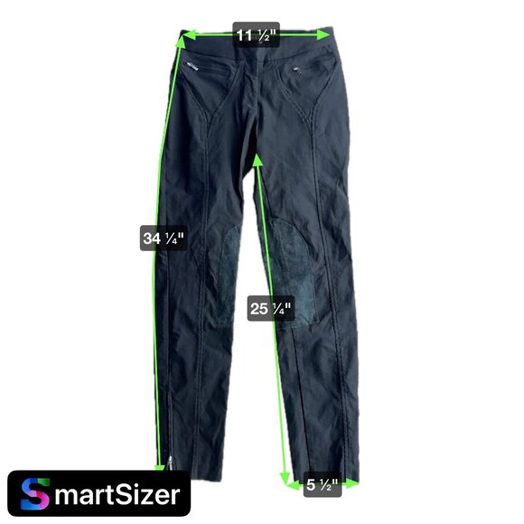 2/$18 SALE! Bebe Riding Pants Womens 2 Suede Knees Stretch 90s Y2K USA Horse Vtg - Picture 2 of 8